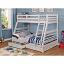 Wire-Brushed White Bunk Bed