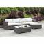Light Gray L-Sectional with Right Chaise + Coffee Table