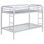 Twin Over Twin Silver Bunk Bed