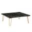 Black Marble Top/Gold Coffee Table