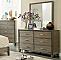 Gray Dresser with Mirror