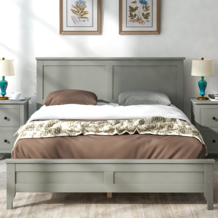Gray Bed