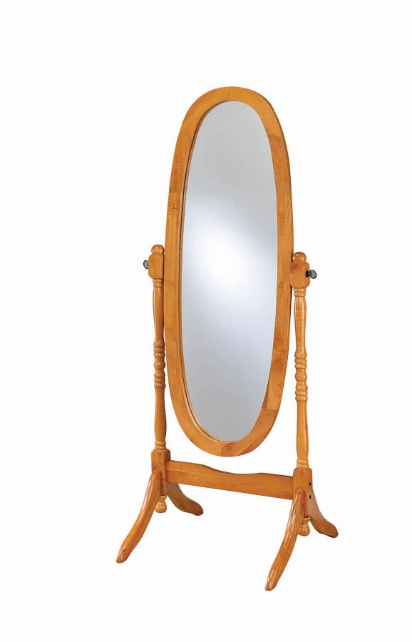 Honey Cheval Standing Mirror Angle