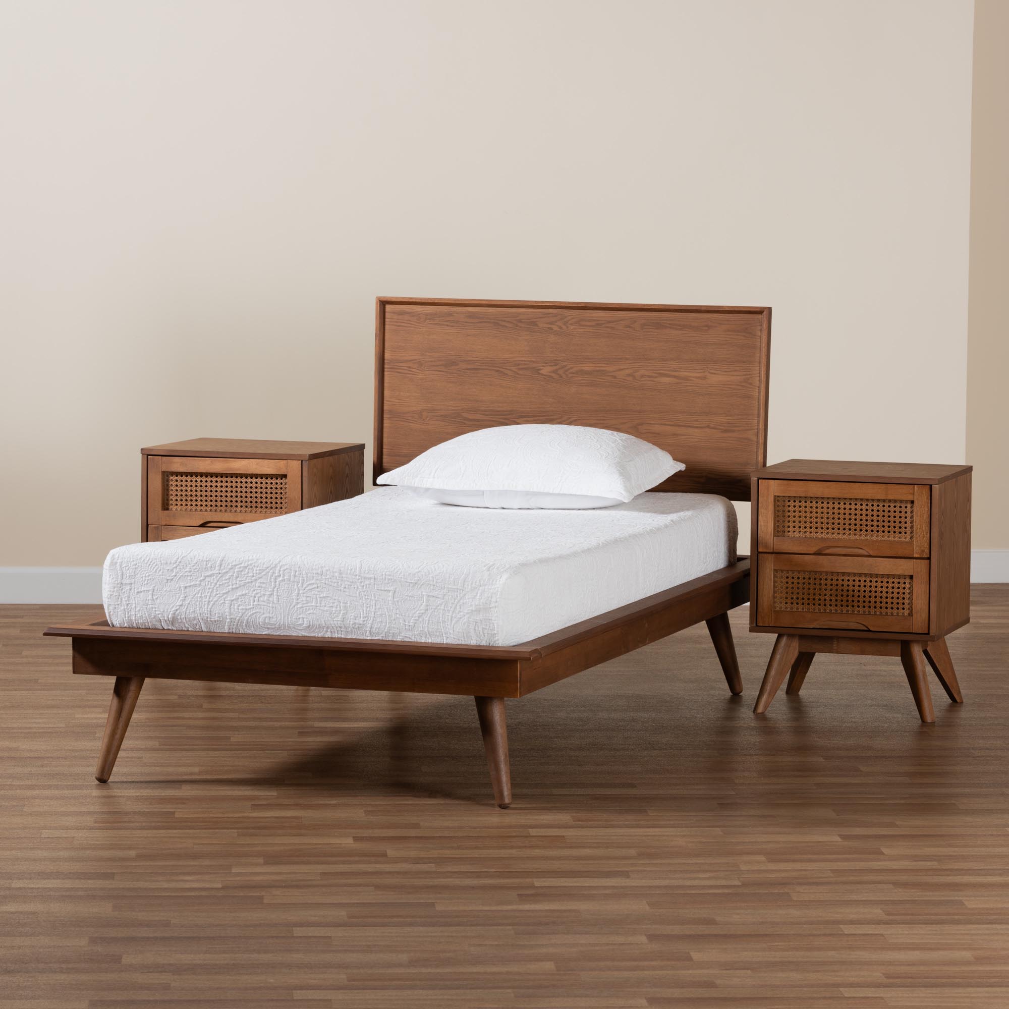 Baxton Studio Melora Mid century Modern 5 piece Bedroom Set