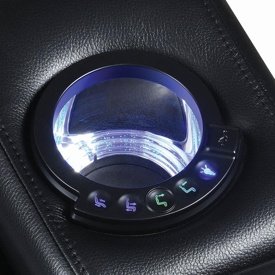 LED Light Side Cup Holder w/ Reclining Power Buttons