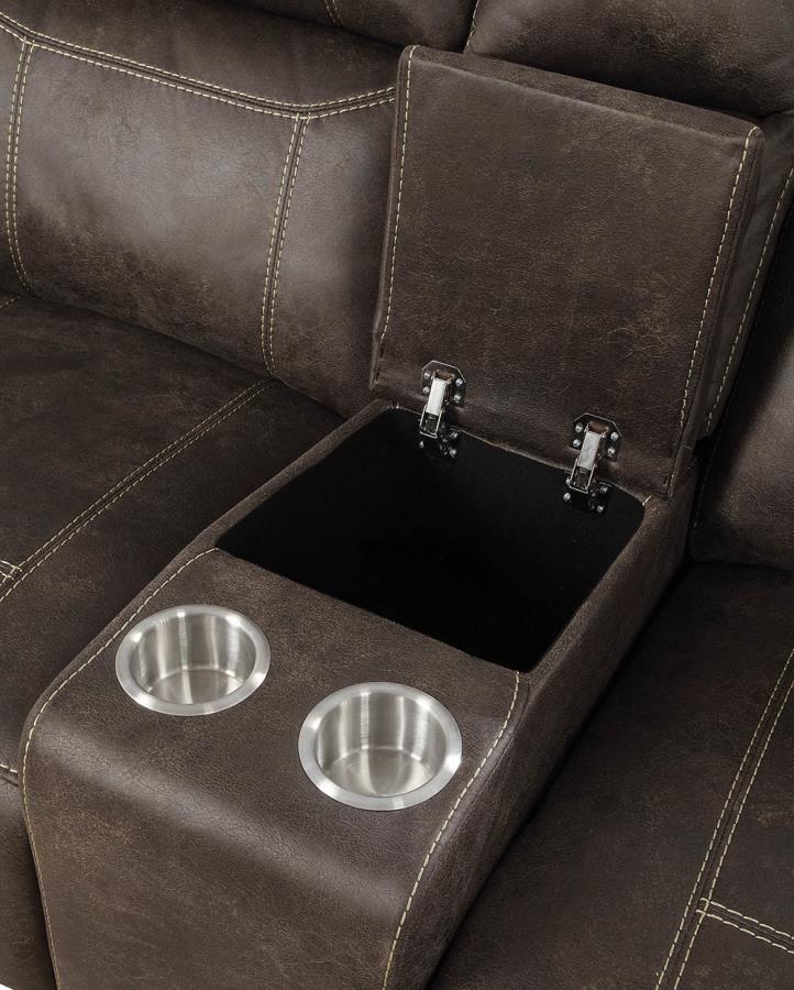 Soft-Closing Lift Top Storage Opened and Removable Stainless Steel Cup Holders