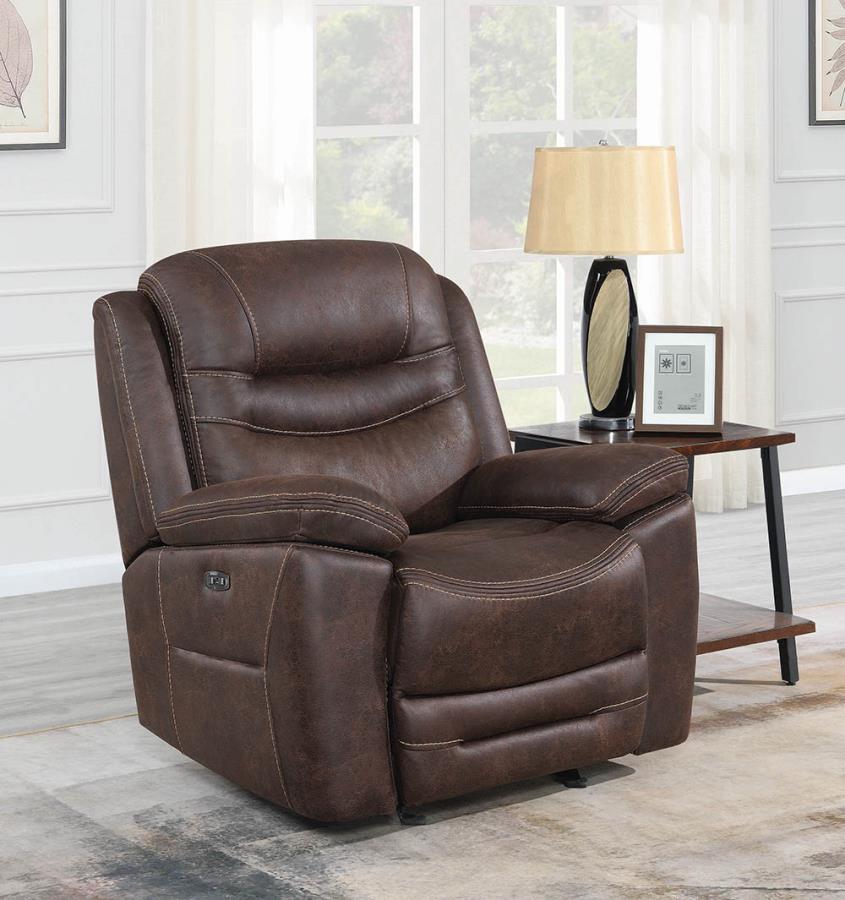 Chocolate Power Motion Recliner not Opened
