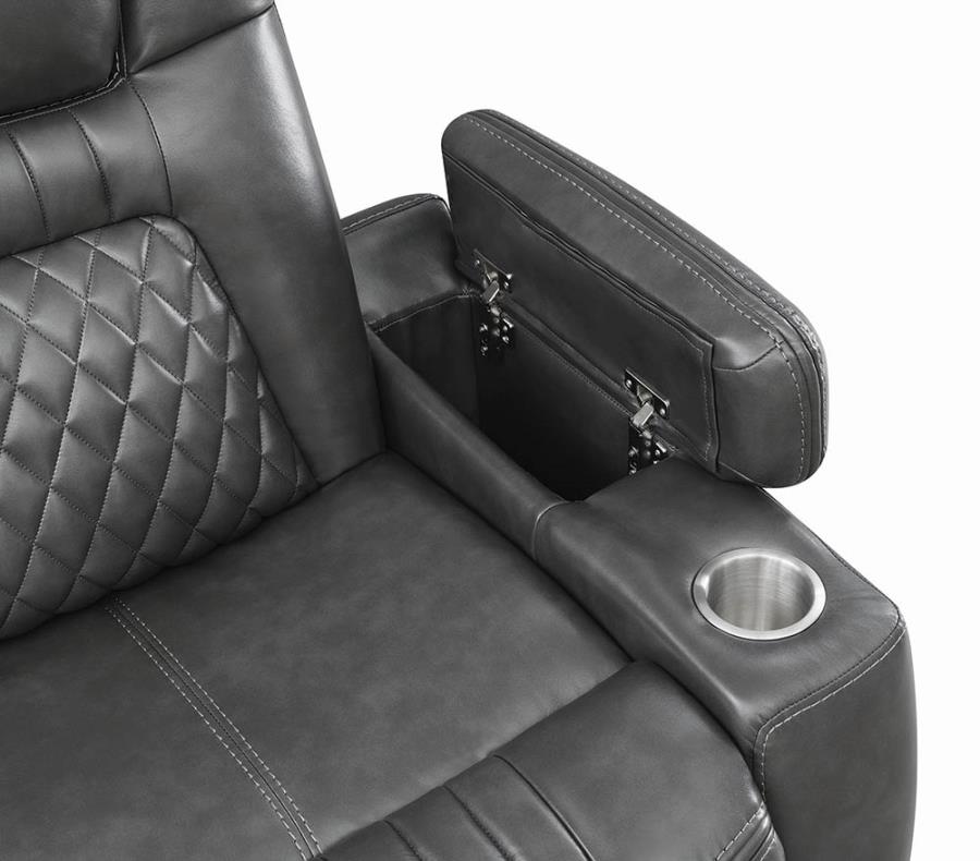 Lift Top Armrest and Cup Holder