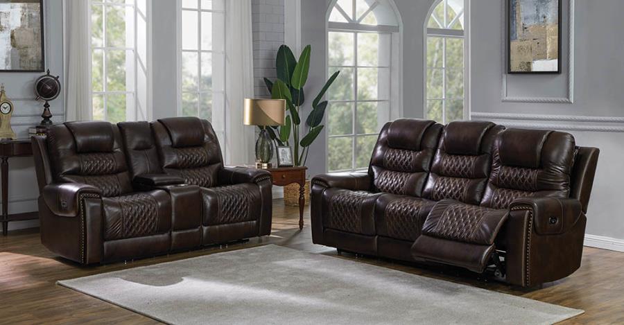 Power Motion Reclining Loveseat and Sofa