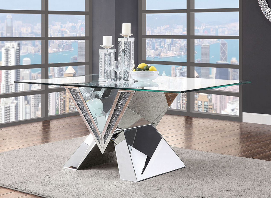 NERF scan glass dining table 