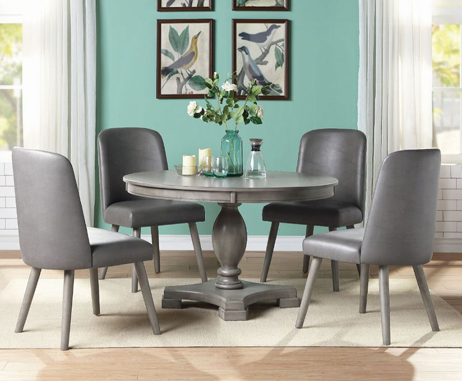 Complete Round Dining Table Set