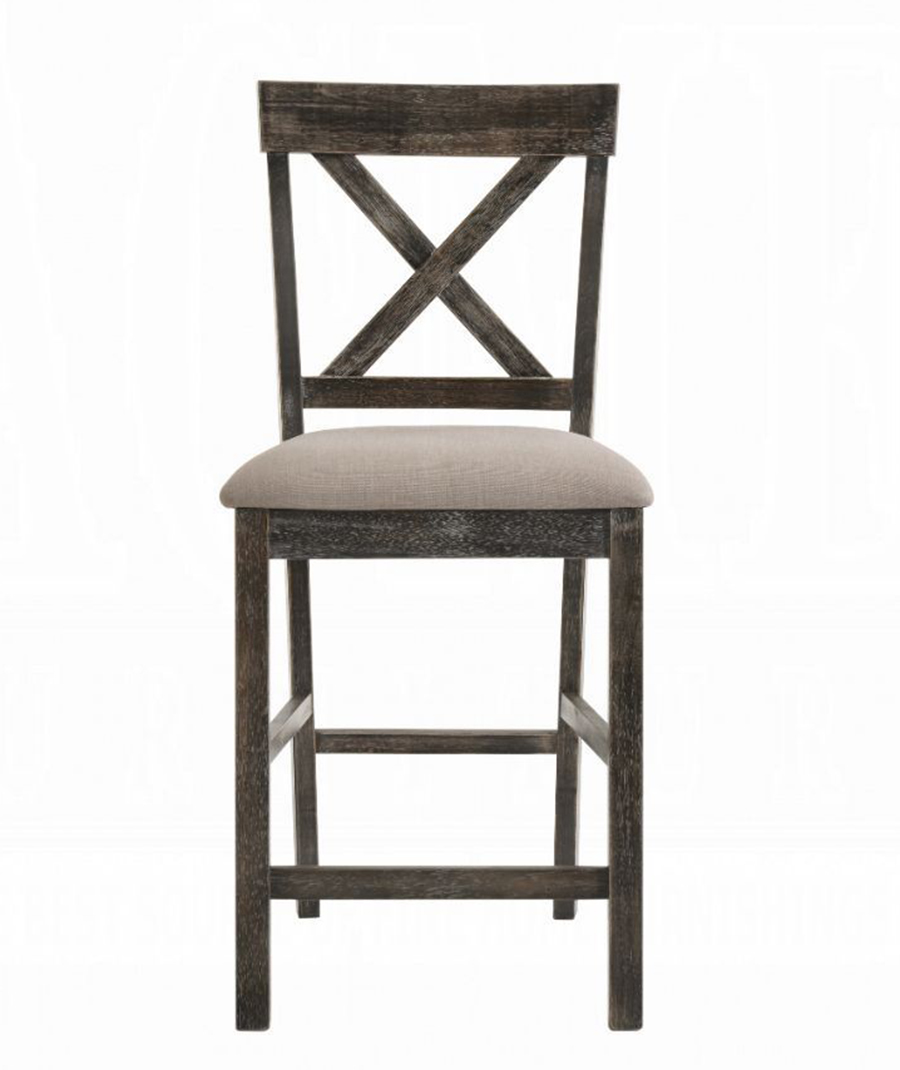 Weathered Gray Counter Height Chair Front