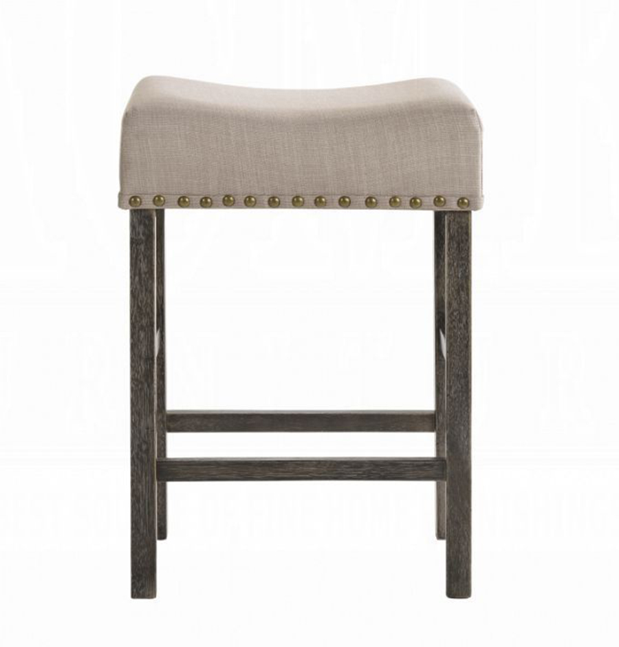 Weathered Gray Counter Height Stool Front