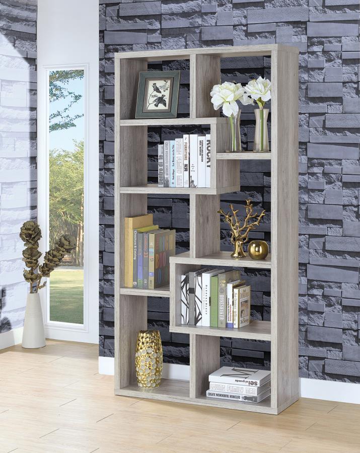 Grey Driftwood Bookcase