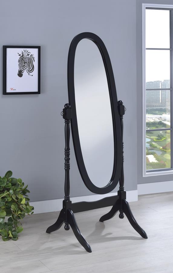 Black Cheval Standing Mirror