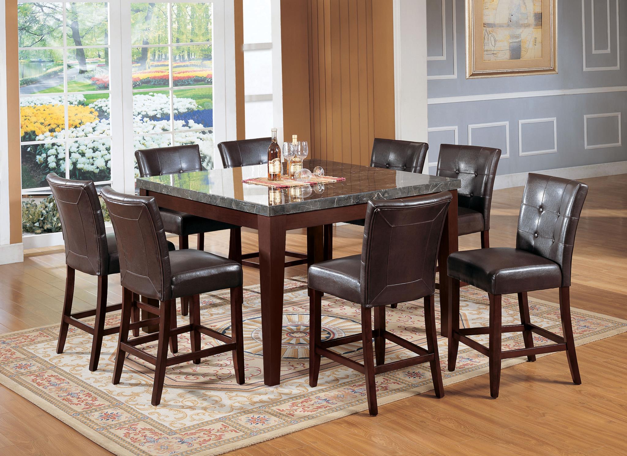 Complete Counter Height Dining Table Set