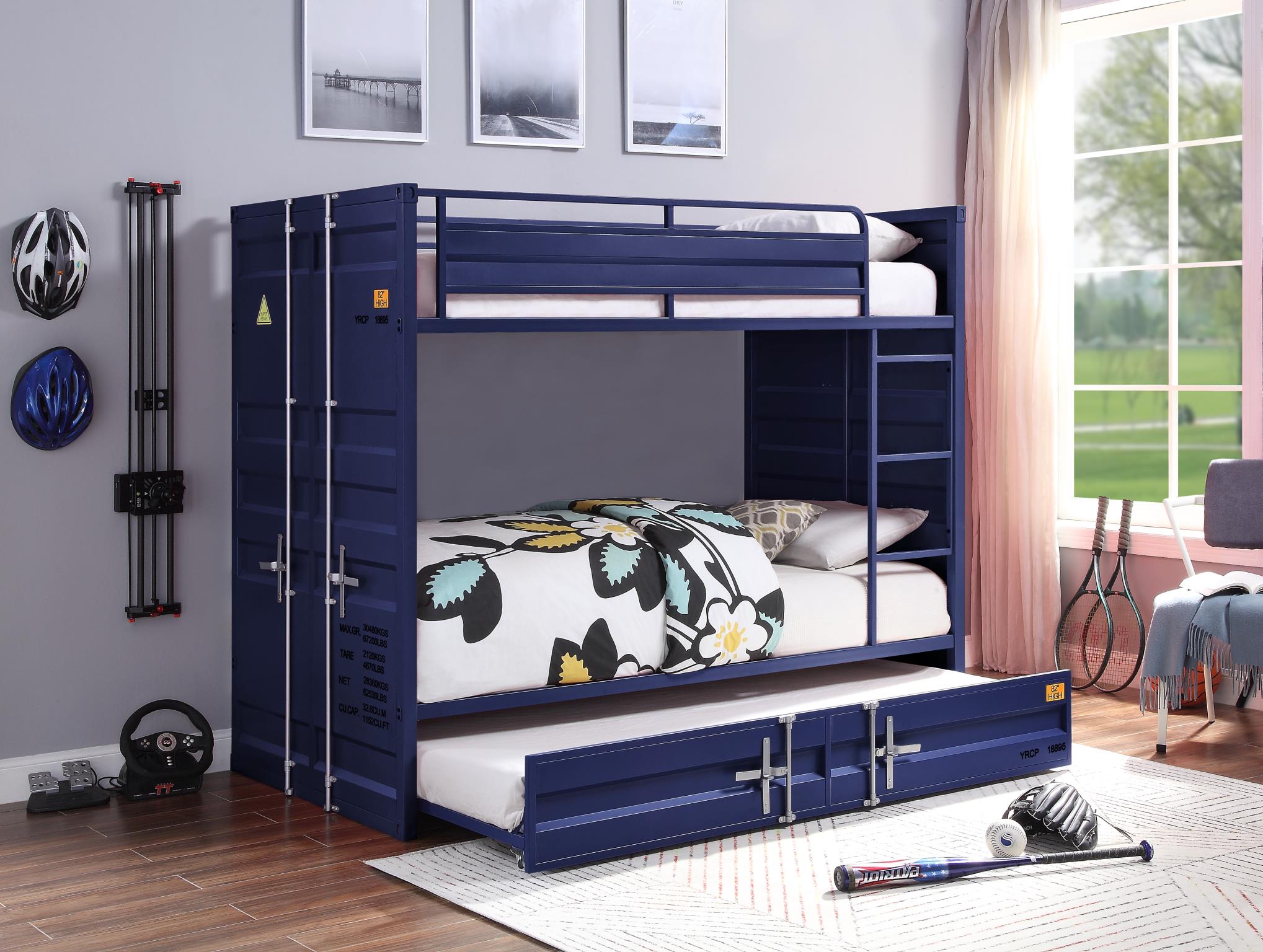 Blue Twin/Twin Bunk Bed