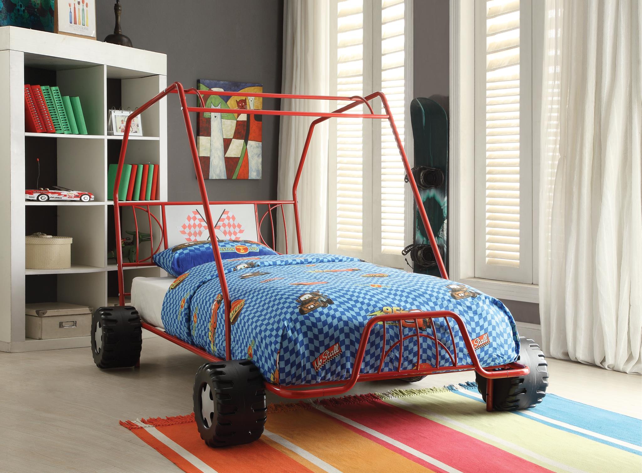 Red Go Kart Themed Bed