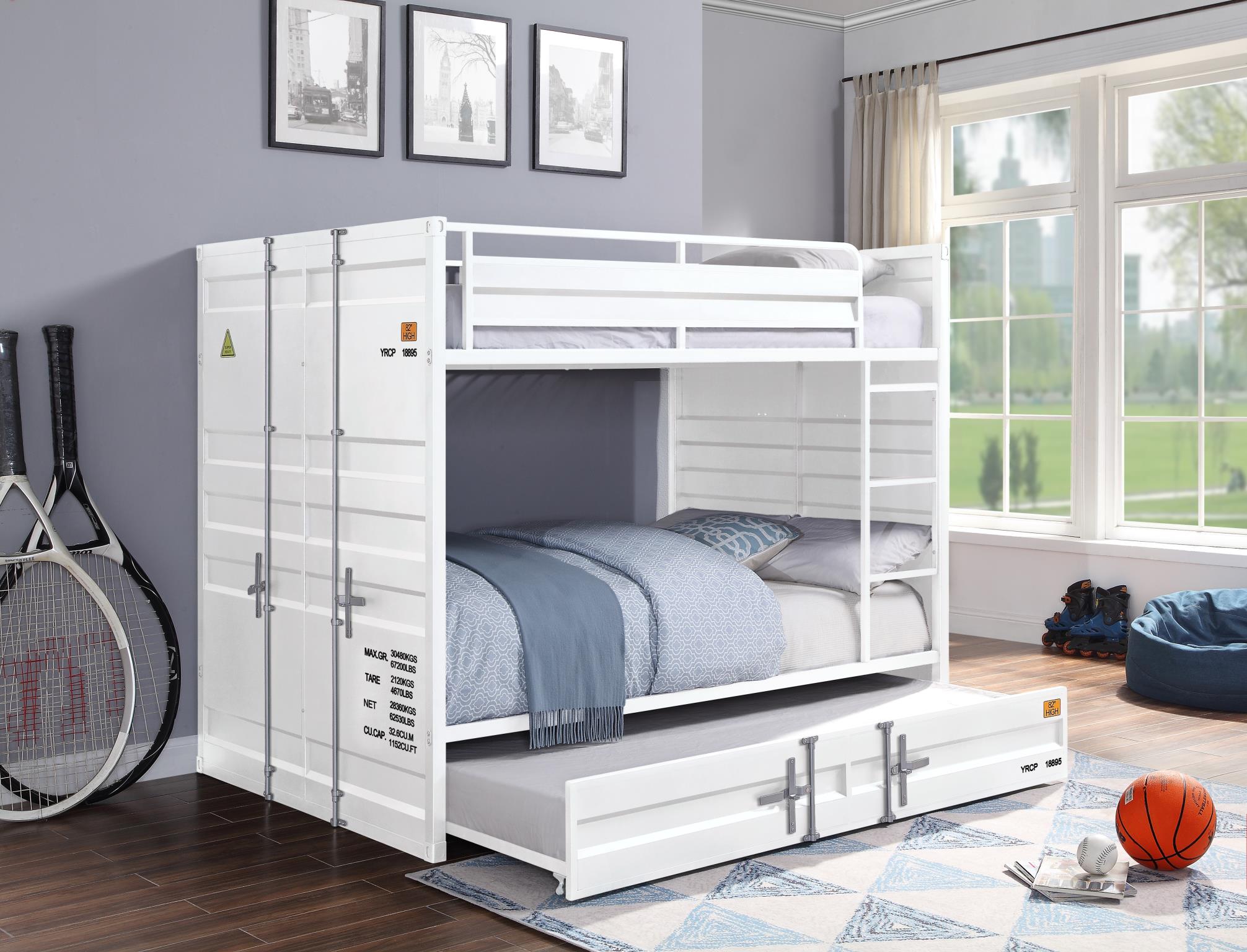 Cargo Industrial Transport Crate Themed Bunk Bed