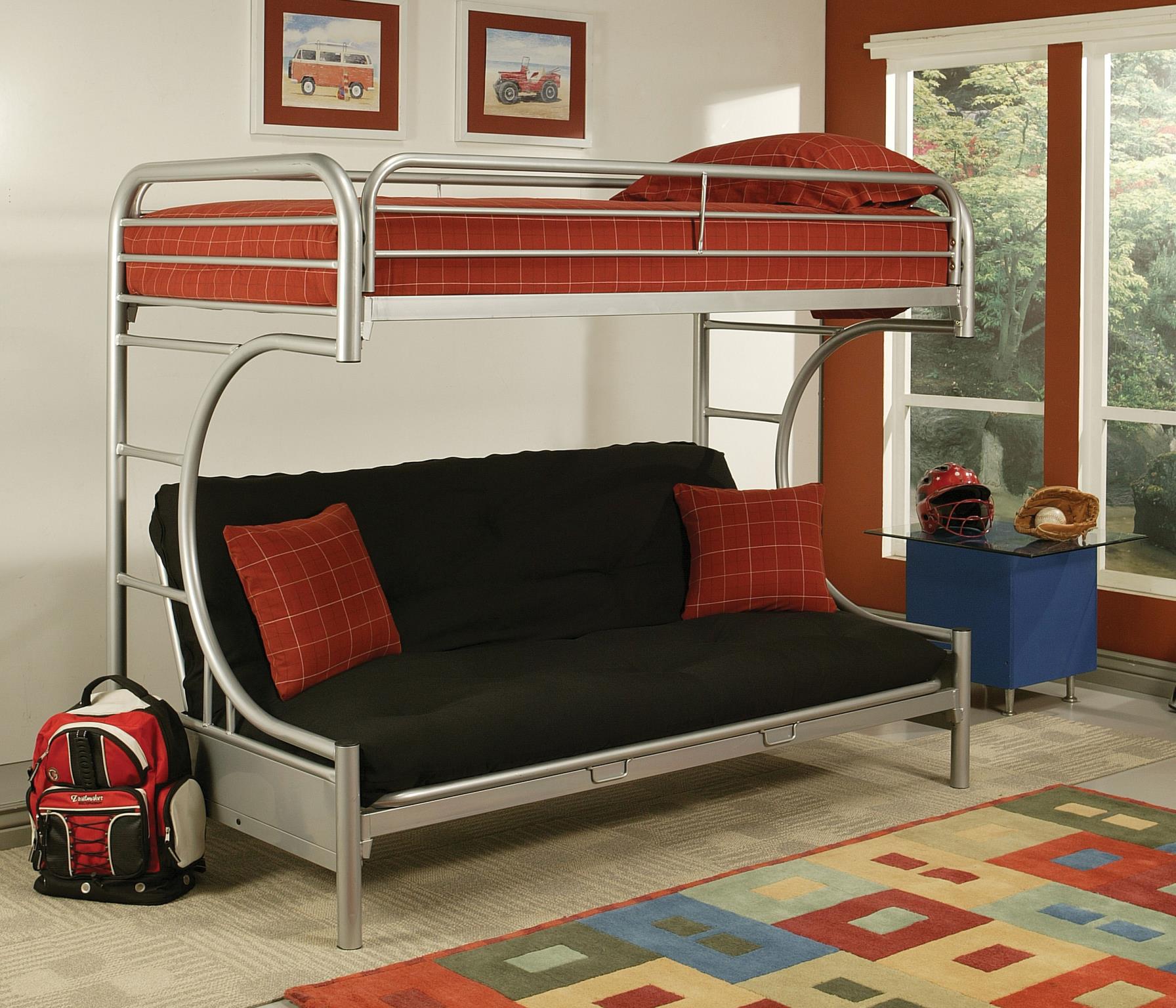 Eclipse Twin XL Over Queen Futon Bunk Bed