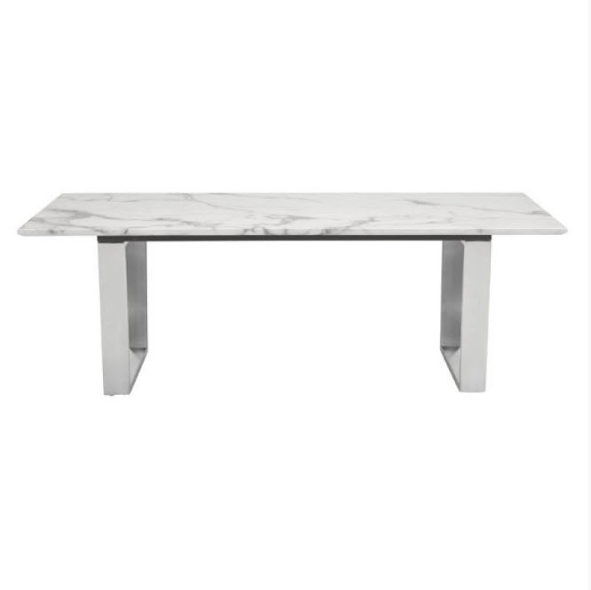 Brushed Stainless Steel Coffee Table