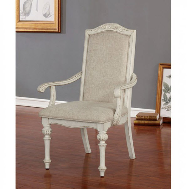 Antique White Arm Chair