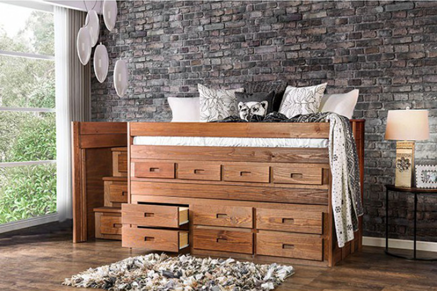 Twin Captain Storage Bed