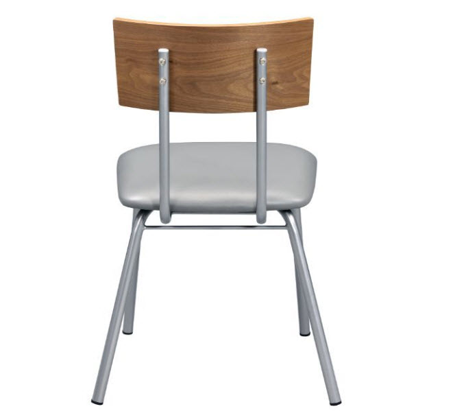 Faux Concrete & Silver Chair