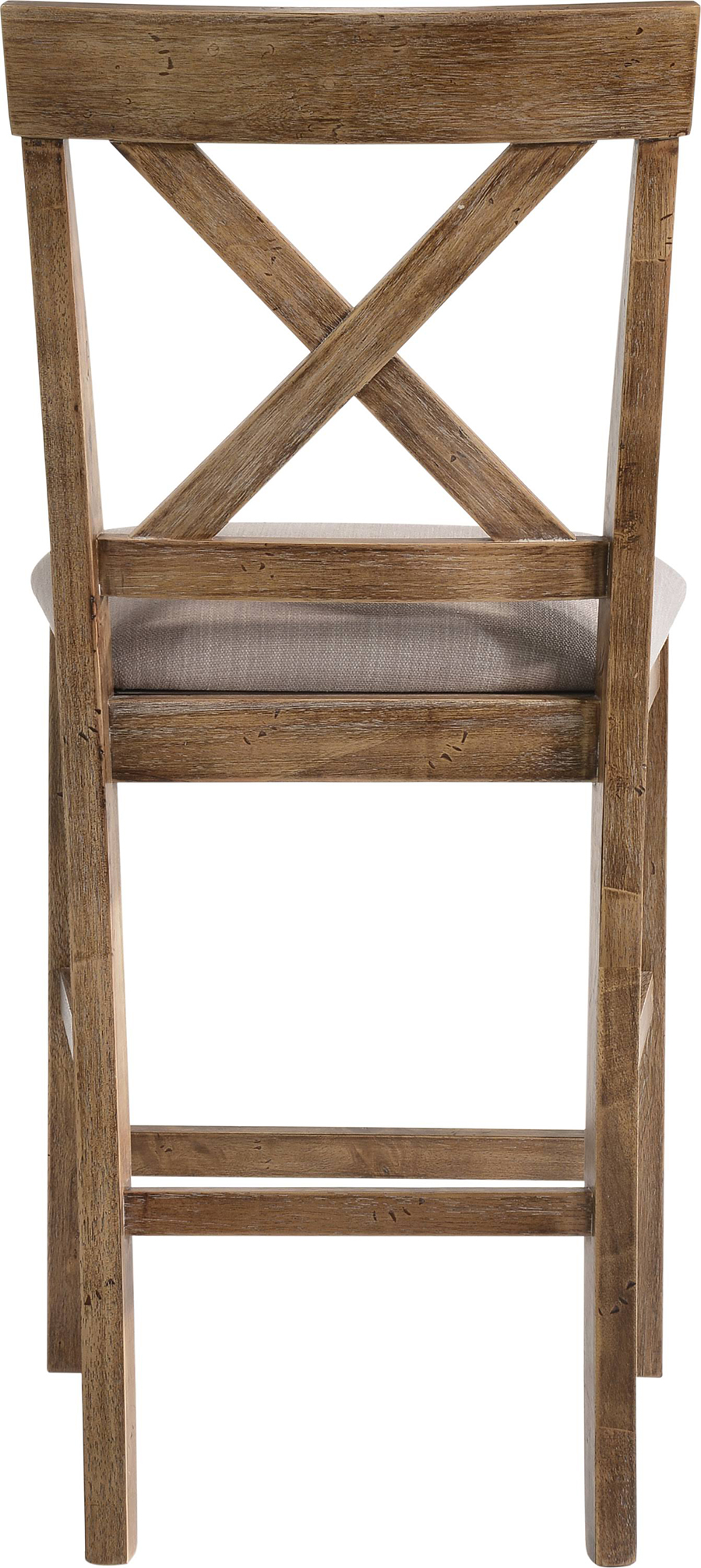 Weathered Oak Counter Height Chair Back