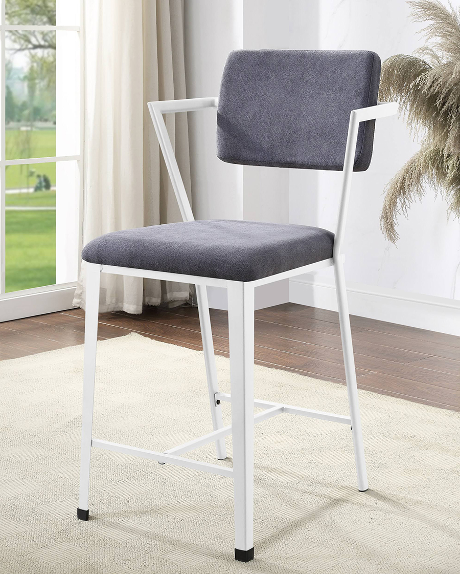 White Counter Height Chair