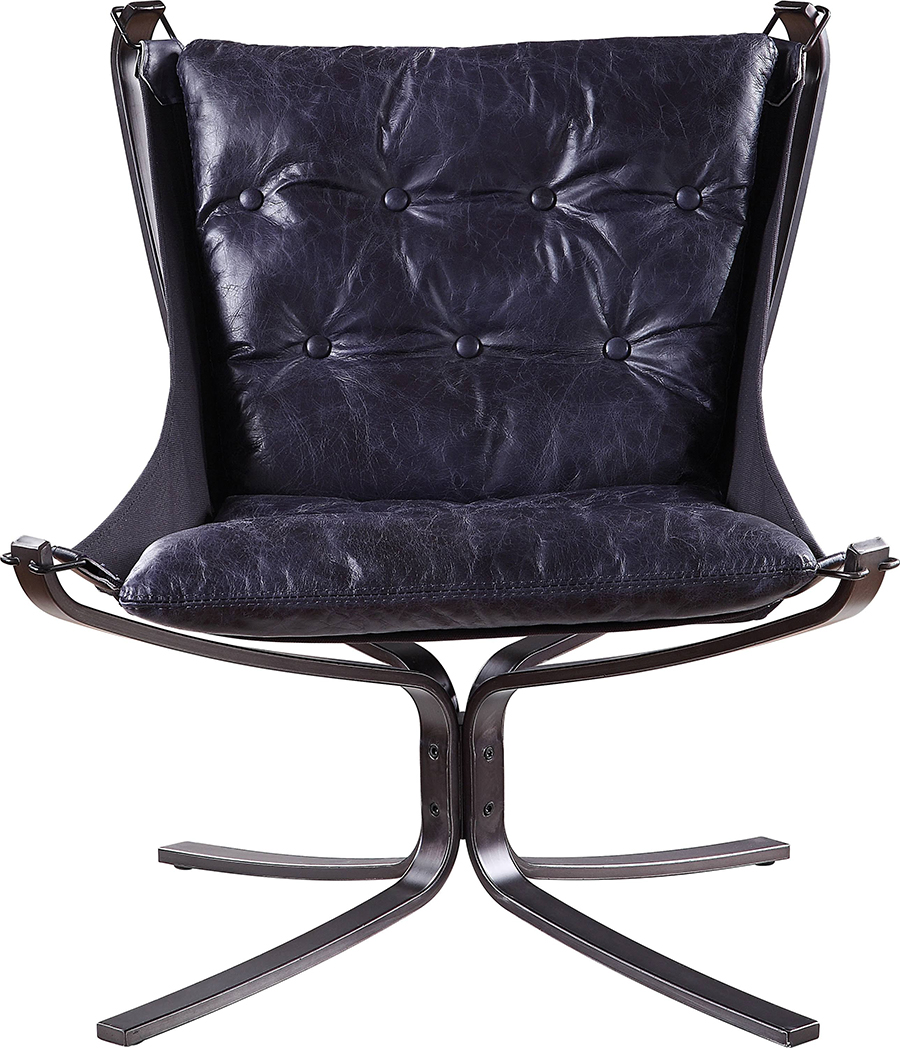 Vintage Blue Accent Chair Front