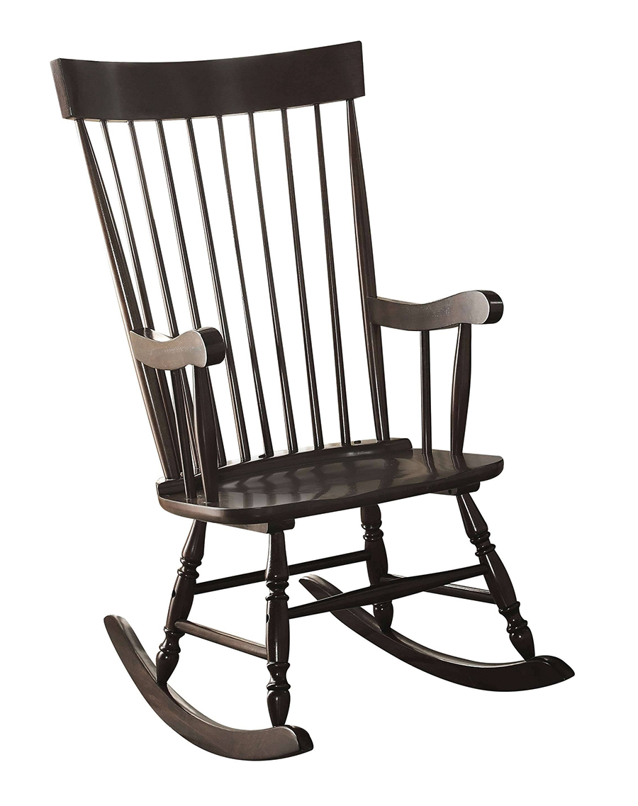 Arlo Rustic Black Rocker Chair
