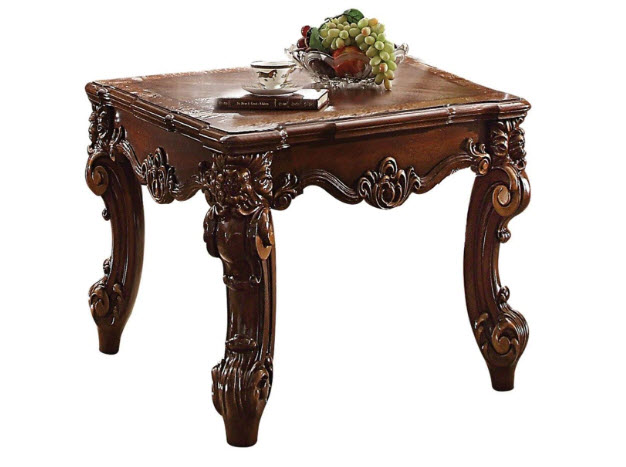 Two-Tone Dark Brown End Table