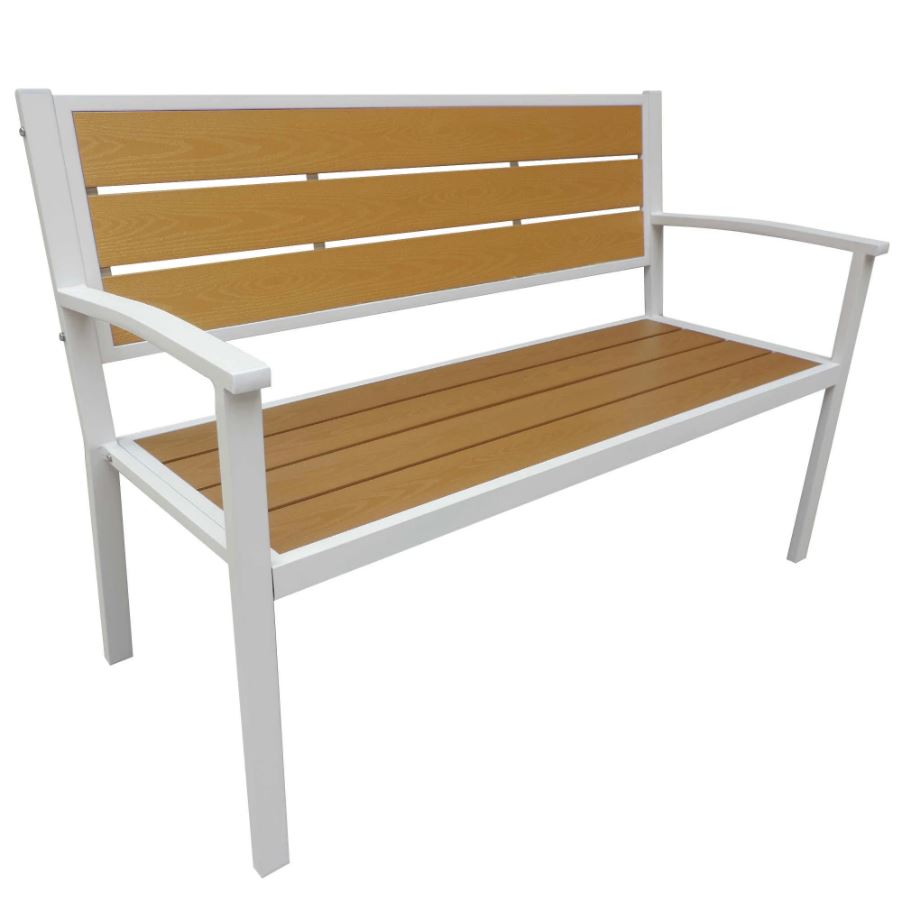 EzCare TekWood™ Steel Patio Bench
