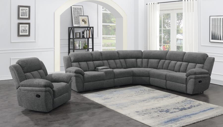 Bahrain 6-piece Upholstered Motion Sectional