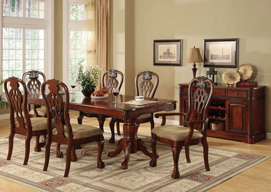 solid cherry dining room set