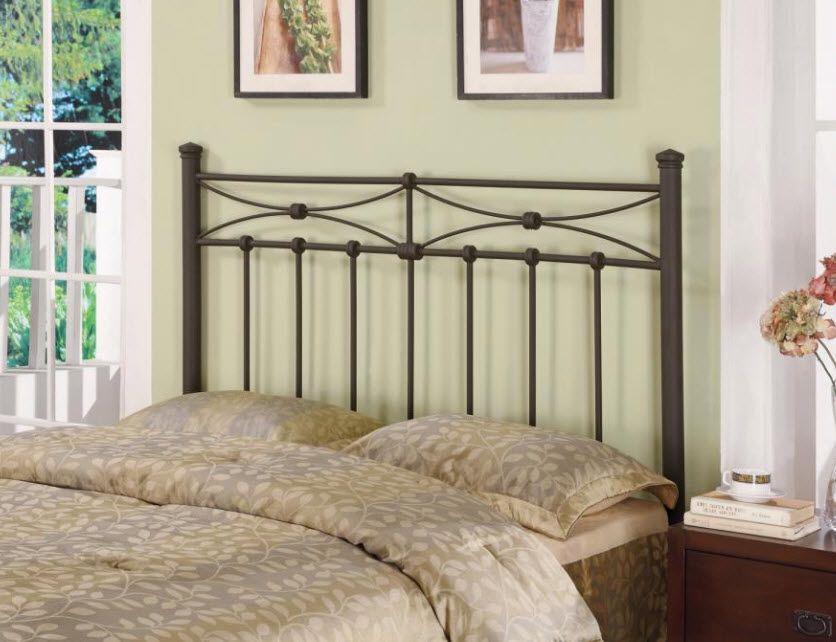 Full/Queen Rustic Bronze Metal Headboard