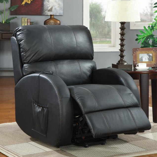Top Grain Leather Power Lift Recliner