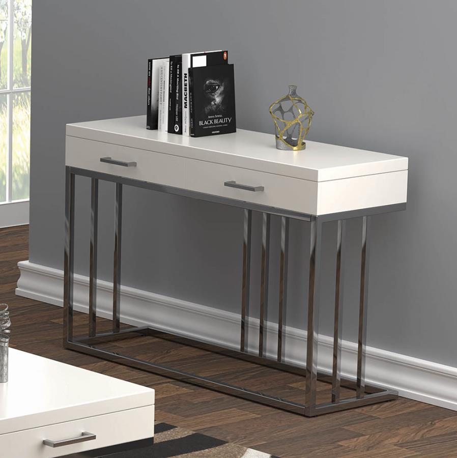 Modern Table Top Sofa Table with Storage Drawers