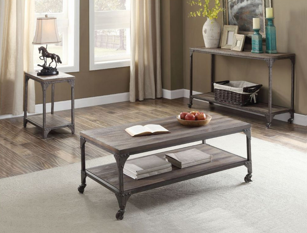 Gorden Weathered Oak Coffee Table