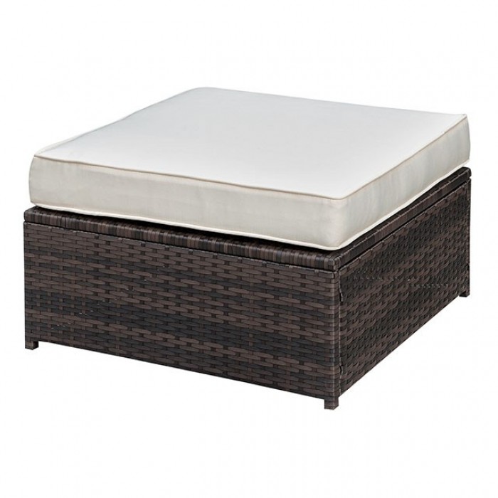 Fine Furniture San Diego Outdoor Patio Ottomans Ilona UV & Water Resistant Ottoman