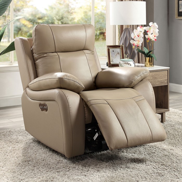 Gaspe Top Grain Leather Power Recliner