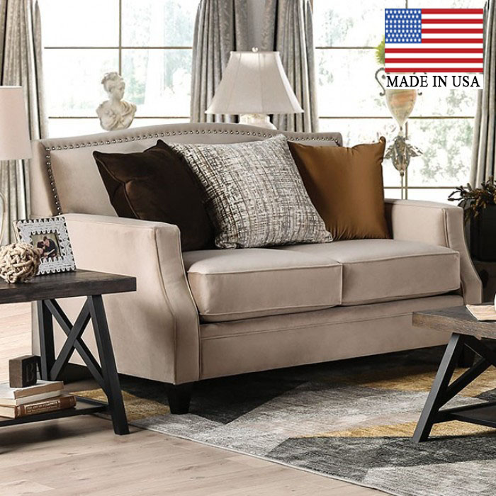 Camilla Sloped Arms Loveseat