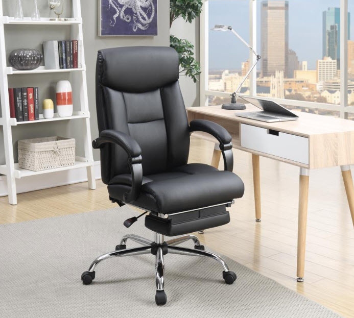 Michael Adjustable And Reclining Office Chair With Built In Footrest   Michael 