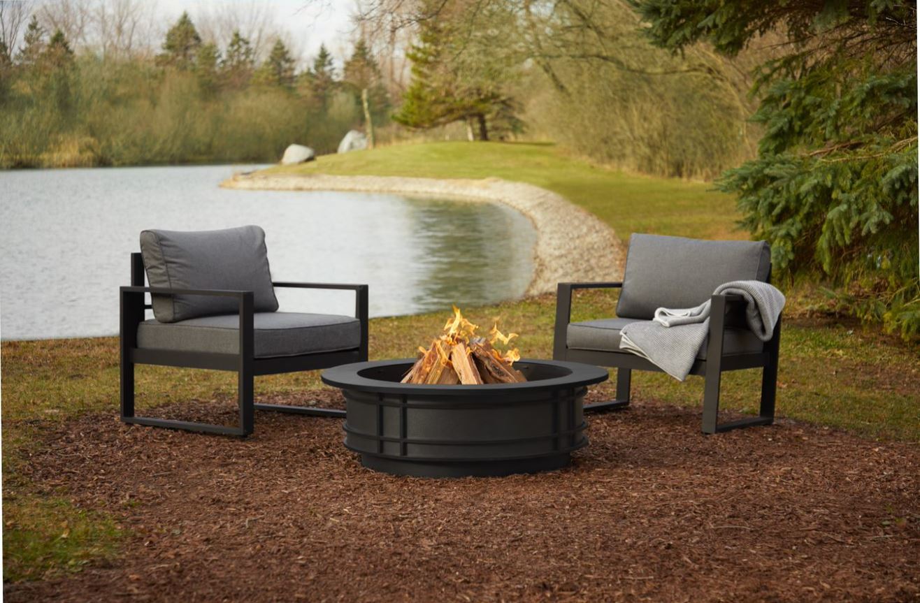 41 Leonard Wood Burning Fire Pit
