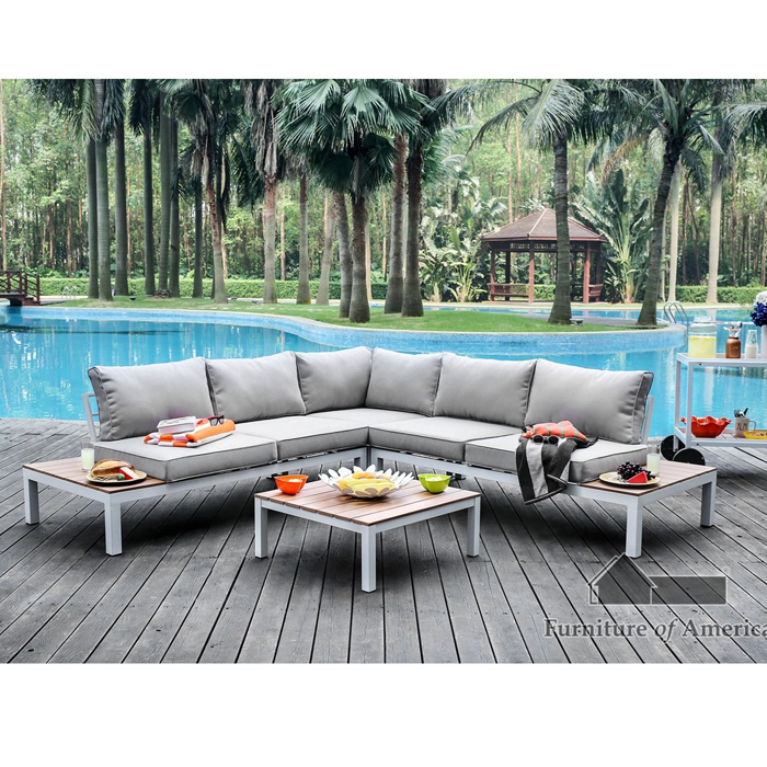 Winona LShaped Patio Sectional Sofa with Coffee Table