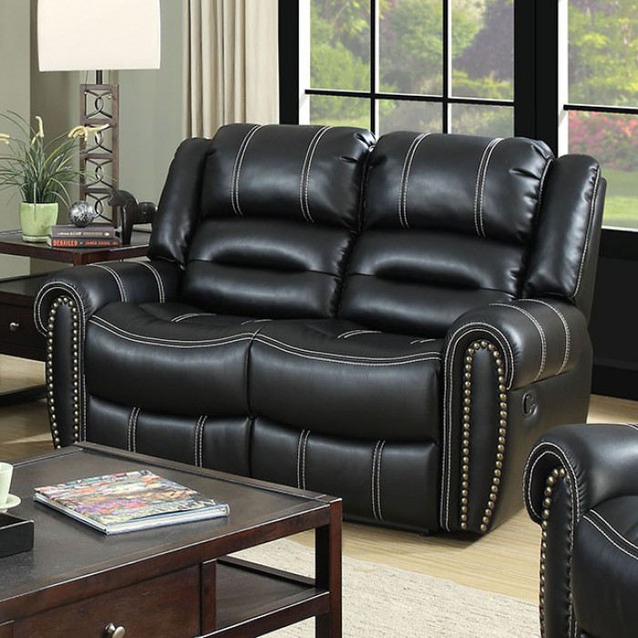 Frederick Reclining Loveseat with Nailhead Trim
