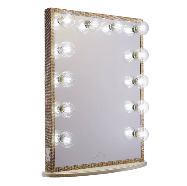 Hollywood Glow XL Crystal Vanity Mirror