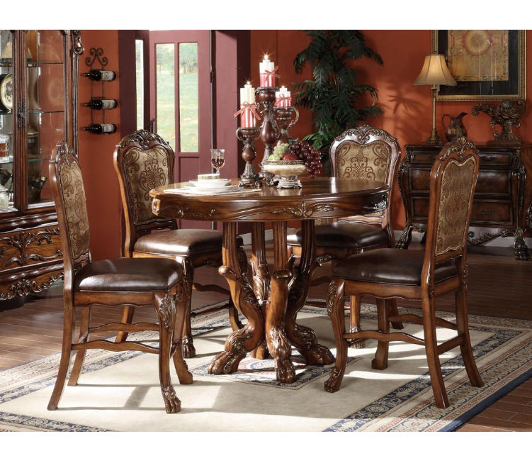 Picardy Cherry Oak Counter Height Table