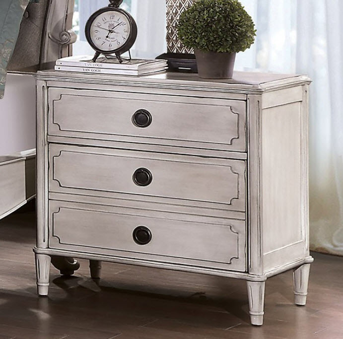 Esther Antique White Nightstand